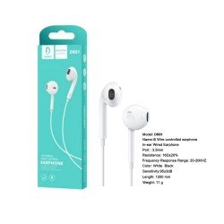 DENMEN WIRE CONTROL EARPHONES DR01 WHITE DENMEN WIRE CONTROL EARPHONES DR01 WHITE